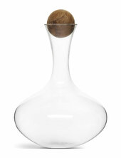Nature Wine Carafe With Oak Stopper Sagaform
