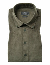 Bs Monti Casual Modern Fit Shirt Bruun & Stengade Khaki