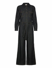 Jumpsuit From Freequent In A Soft Material With A Denim Look. The Jumpsuit Has A Free/quent Black