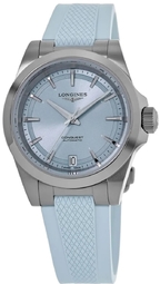 Longines Dameur L3.430.4.92.9 Conquest Blå/gummi Ø34 Mm