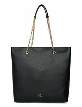 Minimal Monogram Chain Tote Calvin Klein Black