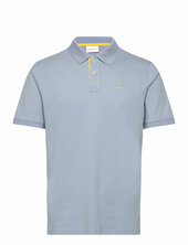 Reg Contrast Pique Ss Polo Gant Blue
