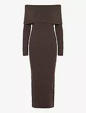 Leilani Knitted Dress Twist & Tango Brown