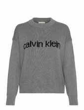 Cotton Graphic Pullover Calvin Klein Jeans Grey
