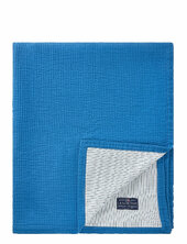 Striped Reversable Organic Cotton Bedspread Lexington Home Blue
