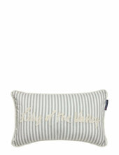 Organic Cotton Oxford Striped 50x30 Pillow Lexington Home White
