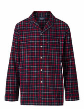 Miranda Organic Cotton Checked Flannel Pajama Set Lexington Home Red
