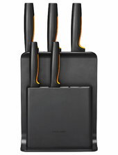 Fiskars Ff Knife Block Plastic 5 Knives Fiskars Black