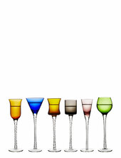 Snapseglas London 18 Cm 6 Stk. Assorterede Lyngby Glas Patterned