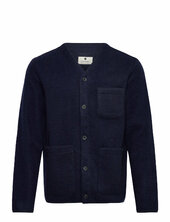 Aksigurd Boiled Wool Overshirt Anerkjendt Navy