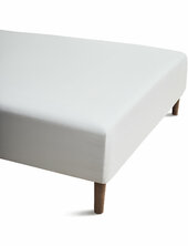 Percale Fitted Sheet W/elastic 120x30x200 Cm White Juna White