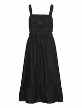 Objramilla S/s Long Dress 126 Object Black