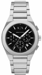Armani Exchange Herreur Ax4186 Raphael Sort/stål Ø42 Mm