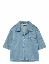 Vmmary 2/4 V-neck Dnm Shirt Si313 Vero Moda Blue