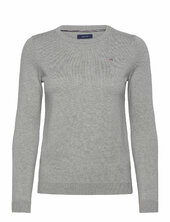 Cotton C-neck Gant Grey