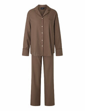 Caroline Organic Cotton Flannel Pajama Set Lexington Home Brown