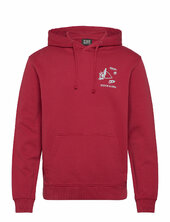 Regular Fit Front And Back Artwork Hoodie Scotch & Soda Red