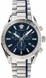 Versace Dameur Vehb00519 Blå/stål Ø44 Mm