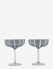 Mizu Coupe Glass - Pack Of 2 Oyoy Living Design Grey