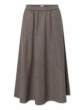 Agnes Skirt - Wool Studio Feder Brown