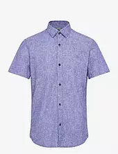 Cotton Linen Shirt Tom Tailor Blue