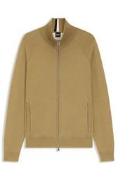 Cardigan I Bomuld Og Ny Uld Med Lynlås