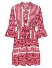 Onlathena Life 3/4 Short Dress Wvn Noos Only Red