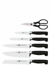 Sæt Med Knivblok + Kis Zwilling Silver