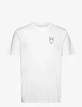 Owl Chest Tee - Gots/vegan Knowledge Cotton Apparel White
