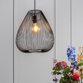 Loftlampe Lucid Wide - Sort