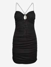 Cut-out Ruched Dress Mango Black
