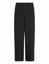 Slcorinne Wide Cropped Pants Soaked In Luxury Black