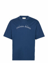 Ss Center Chain Stitch 16s Rlxd Calvin Klein Jeans Blue