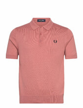 Cotton Knitted Shirt Fred Perry Pink