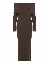 Leilani Knitted Dress Twist & Tango Brown