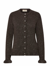 Crjolly Knit Cardigan Cream Brown