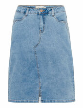 Crl Skirt Cream Blue