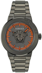 Versace Herreur Ve7e00723 Medusa Grå/stål Ø43 Mm