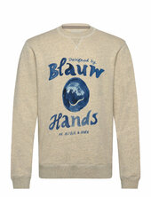 Denim Washed Artwork Sweatshirt Scotch & Soda Cream