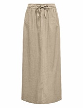 Onlcaro Hw Linen Bl Long Skirt Cc Pnt Only Beige