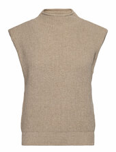 Msnaomi Knit Vest Minus Beige