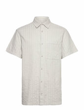 Relaxed Striped Shirt Ss Han Kjøbenhavn Grey