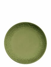Confetti Olive Middags Tallerken M/relief Porcelæn 1 Stk 27,5 Cm Aida Green