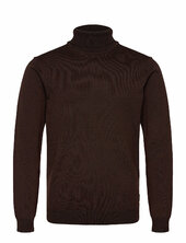 Bhbruton Roll Neck Knit Blend Brown