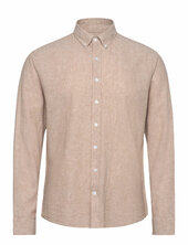 Linen/cotton Shirt L/s Lindbergh Beige