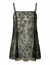 Slfdaphne Sl Strap Lace Top Selected Black