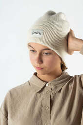 Akeelah Wool Beanie - Creme - Irréel - Creme One Size