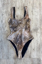 Gestuz - Badedragt - Gzsage P Swimsuit - Golden Snake