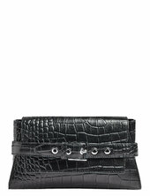 Yvettembg Clutch, Croco Markberg Black