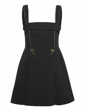 2360 Structured Crepe, Mini Dress W Stine Goya Black